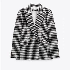 Zara houndstooth blazer
